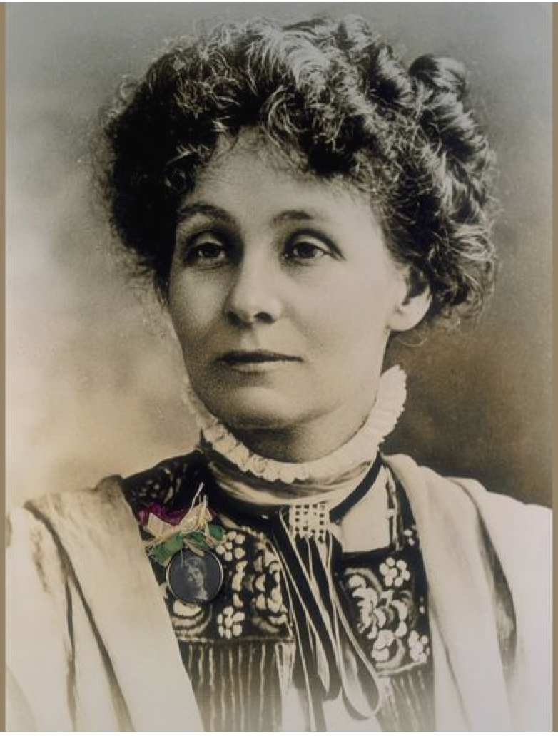 Portrait of Emmeline Pankhurst,.
