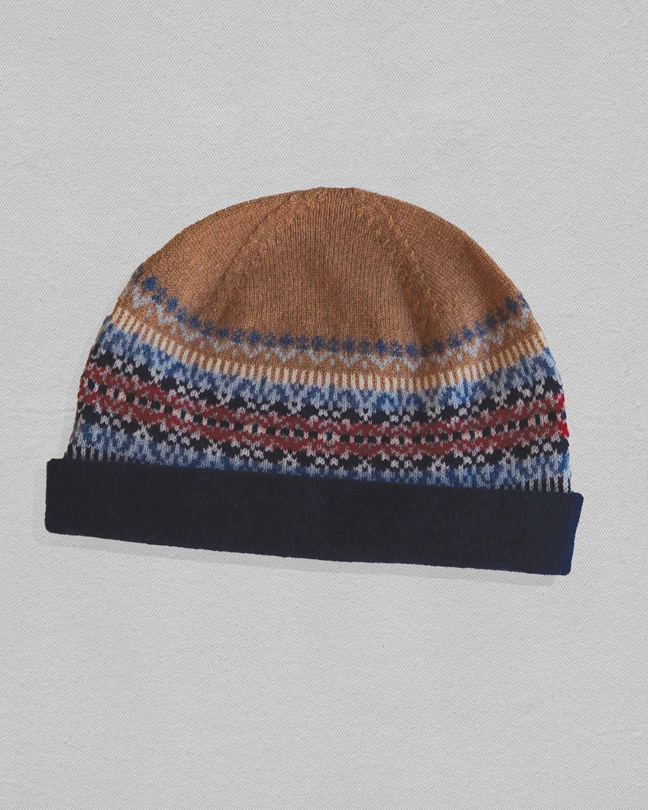 Fair Isle Merino Wool Hat in Classic