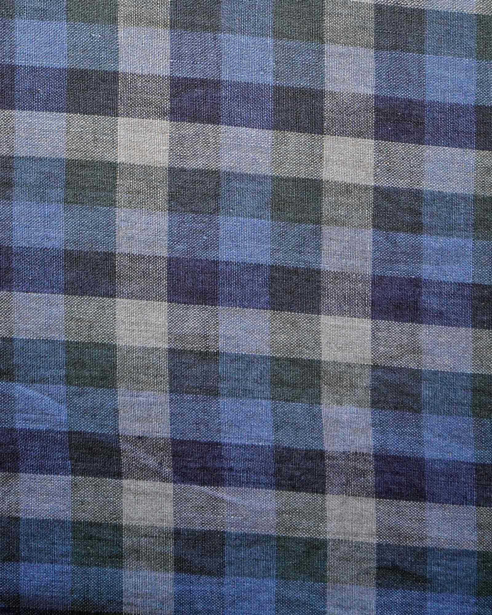 Blue Melange Linen