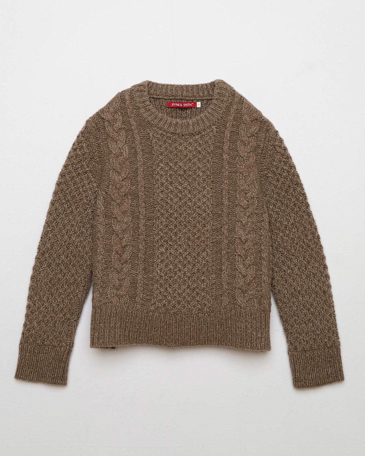 Brown Cable Knit Sweater