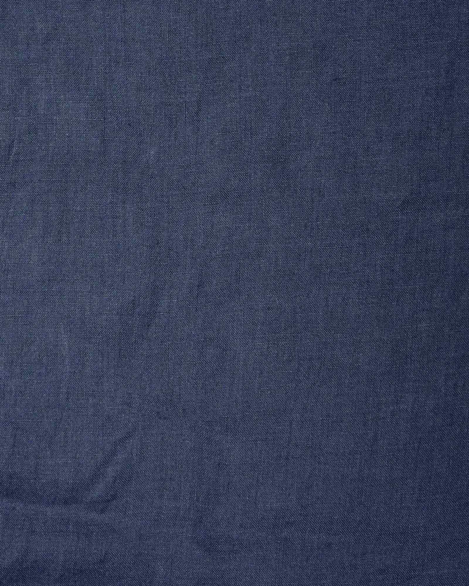 Dark Navy Blue Linen