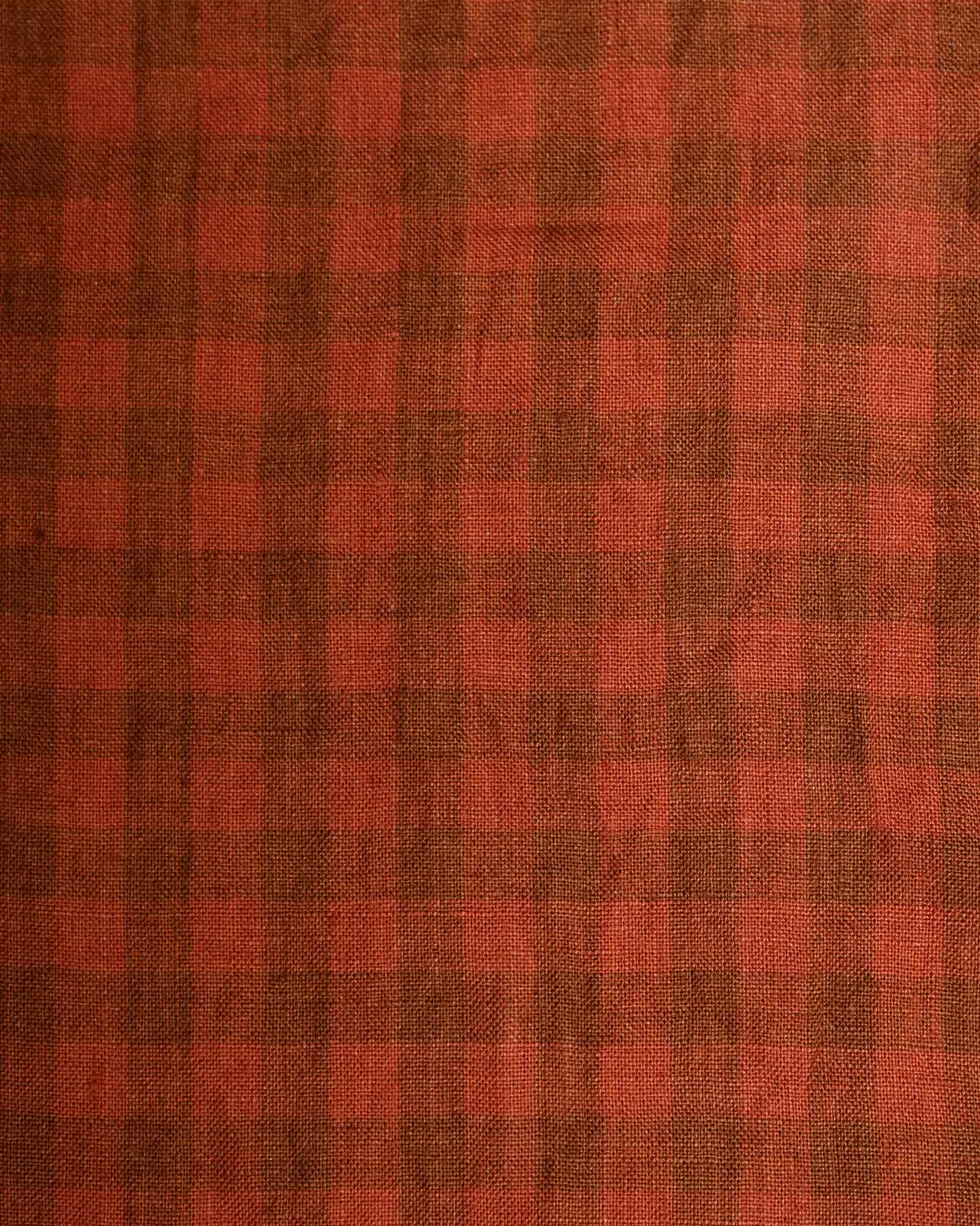 Ginger Check Linen