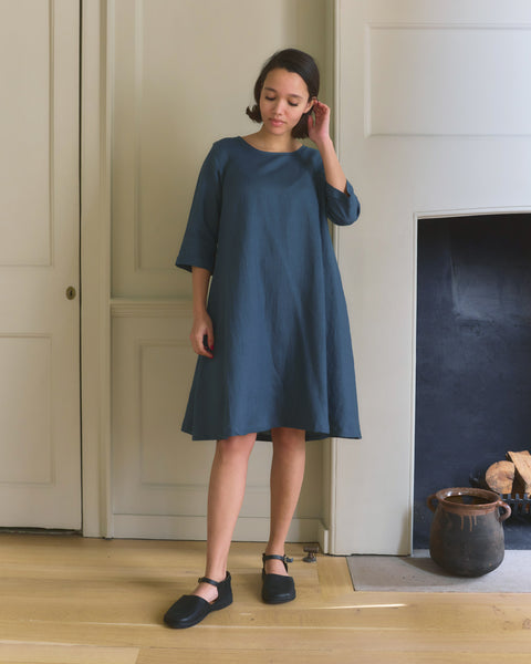 A-line Linen Dress With Pockets | Pyne & Smith A-line Linen Dress With Pockets | Pyne & Smith