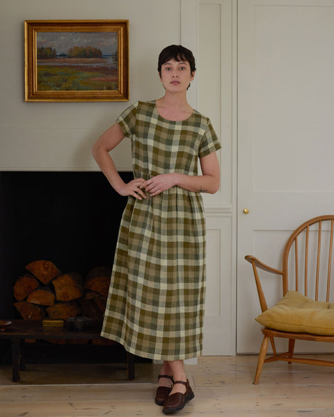 Vintage Inspired Linen Tea Dress With Pockets | Pyne & Smith Vintage Inspired Linen Tea Dress With Pockets | Pyne & Smith