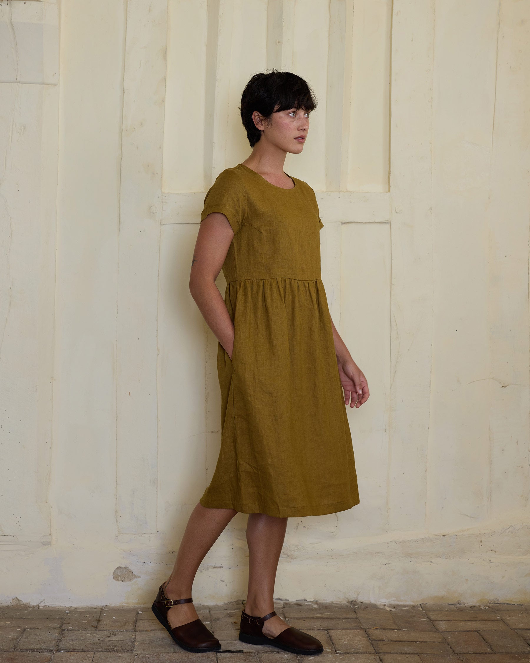 Linen orders day dress