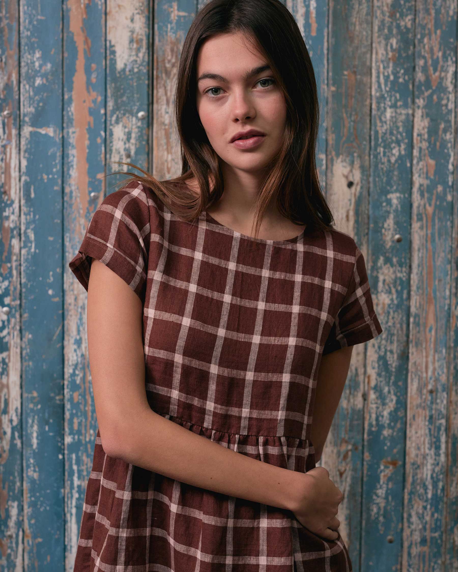 No.15 Linen Day Dress in Neapolitan | Pyne & Smith Clothiers No.15 Linen Day Dress in Neapolitan | Pyne & Smith Clothiers