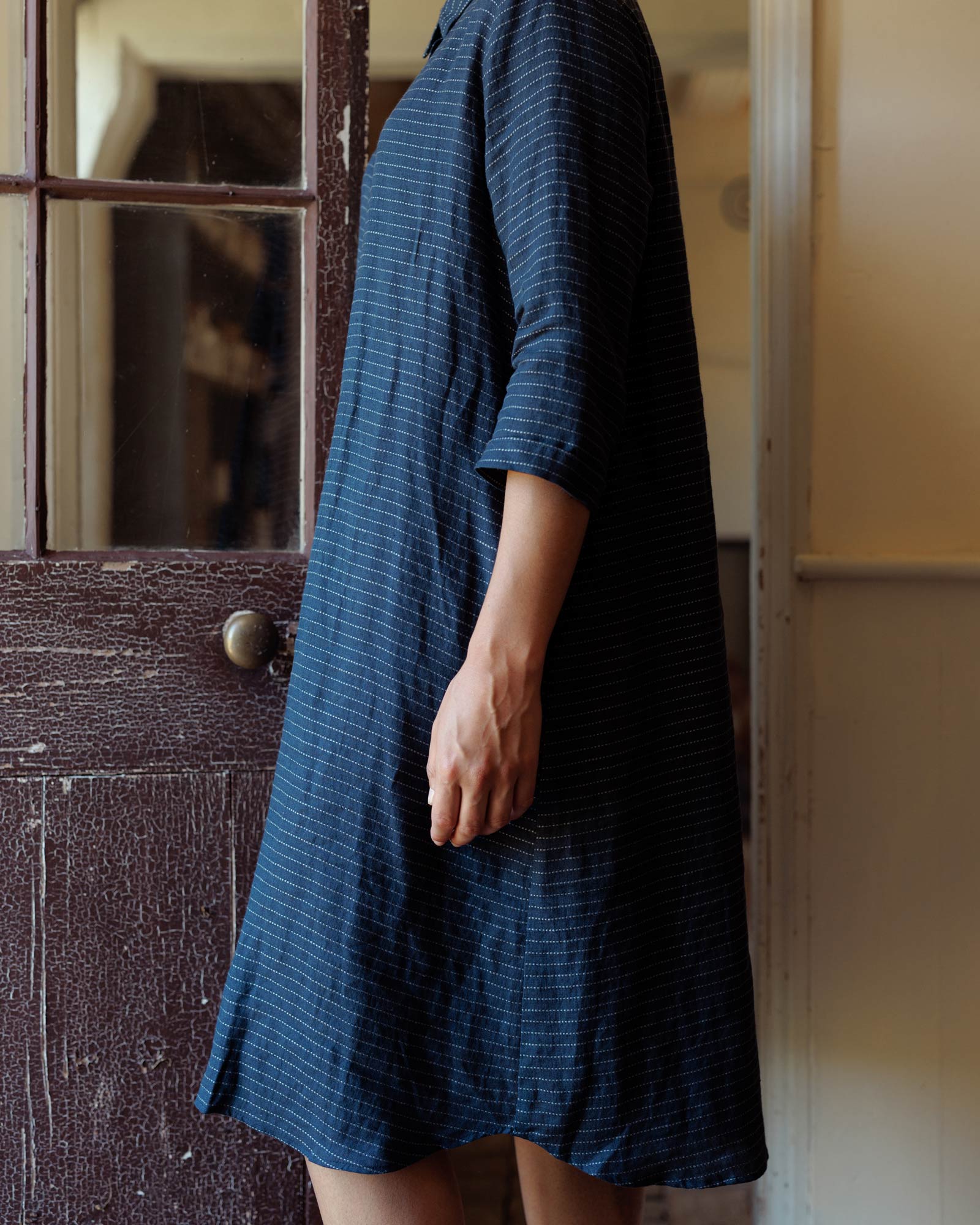 No.39 The Linen Shirtdress in The Swedish Blue