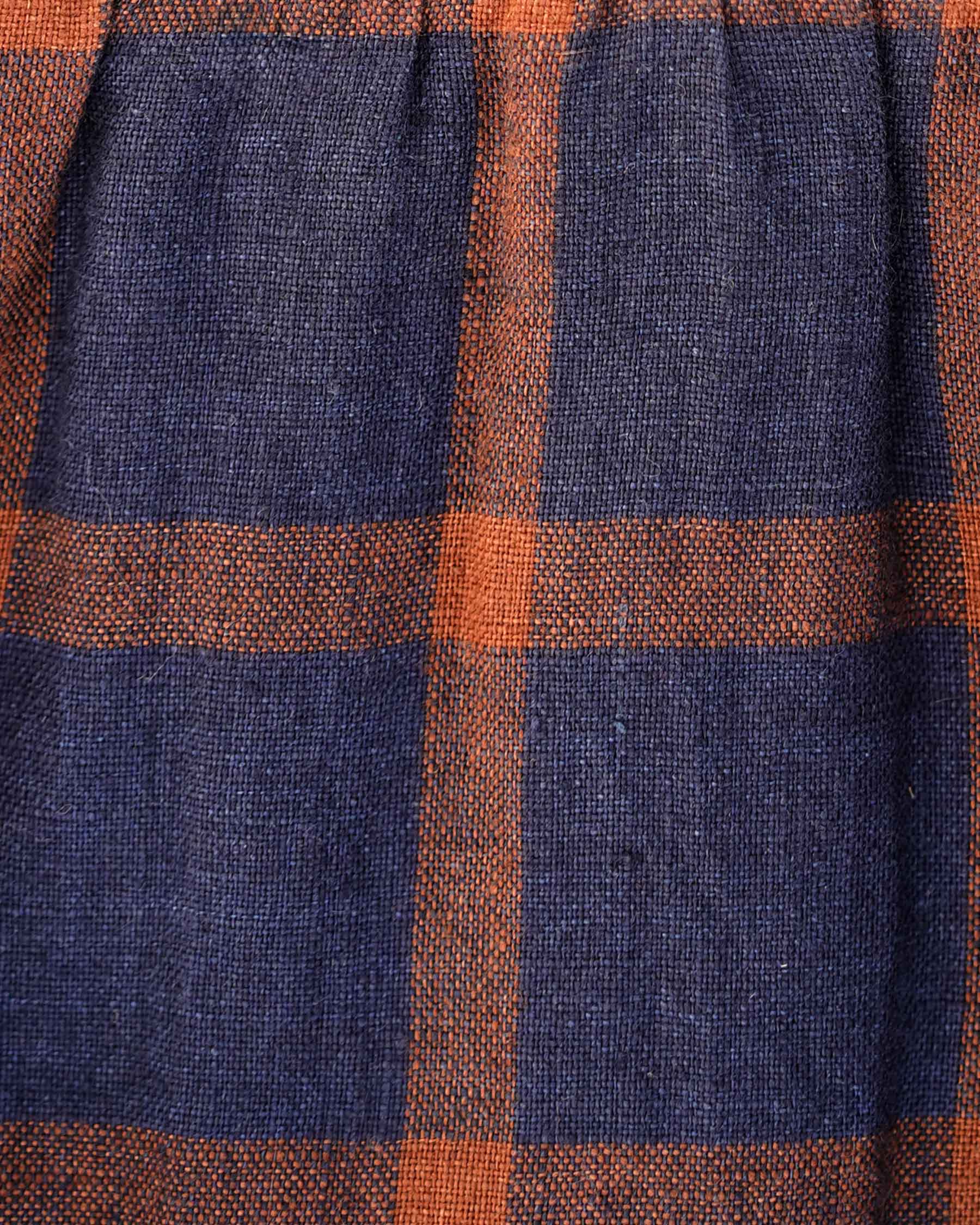 Linen Skirt No.11 in Montague Windowpane