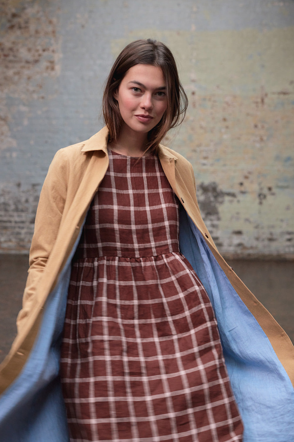 pyne and smith linen dress Classic Button Up Linen Dress