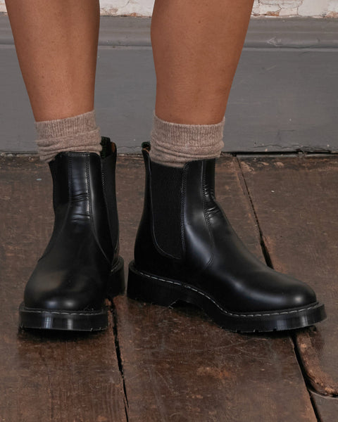 Solovair Black Leather Dealer Boot | Pyne & Smith