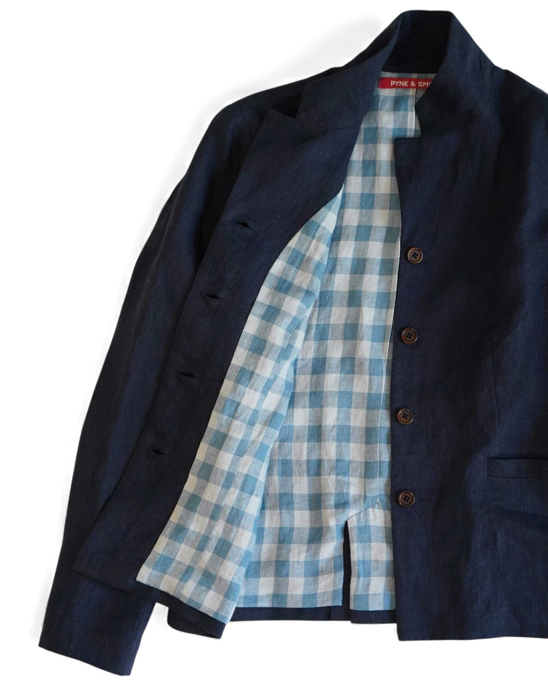 Tailored Linen Jacket No.10 in Mariner Blue