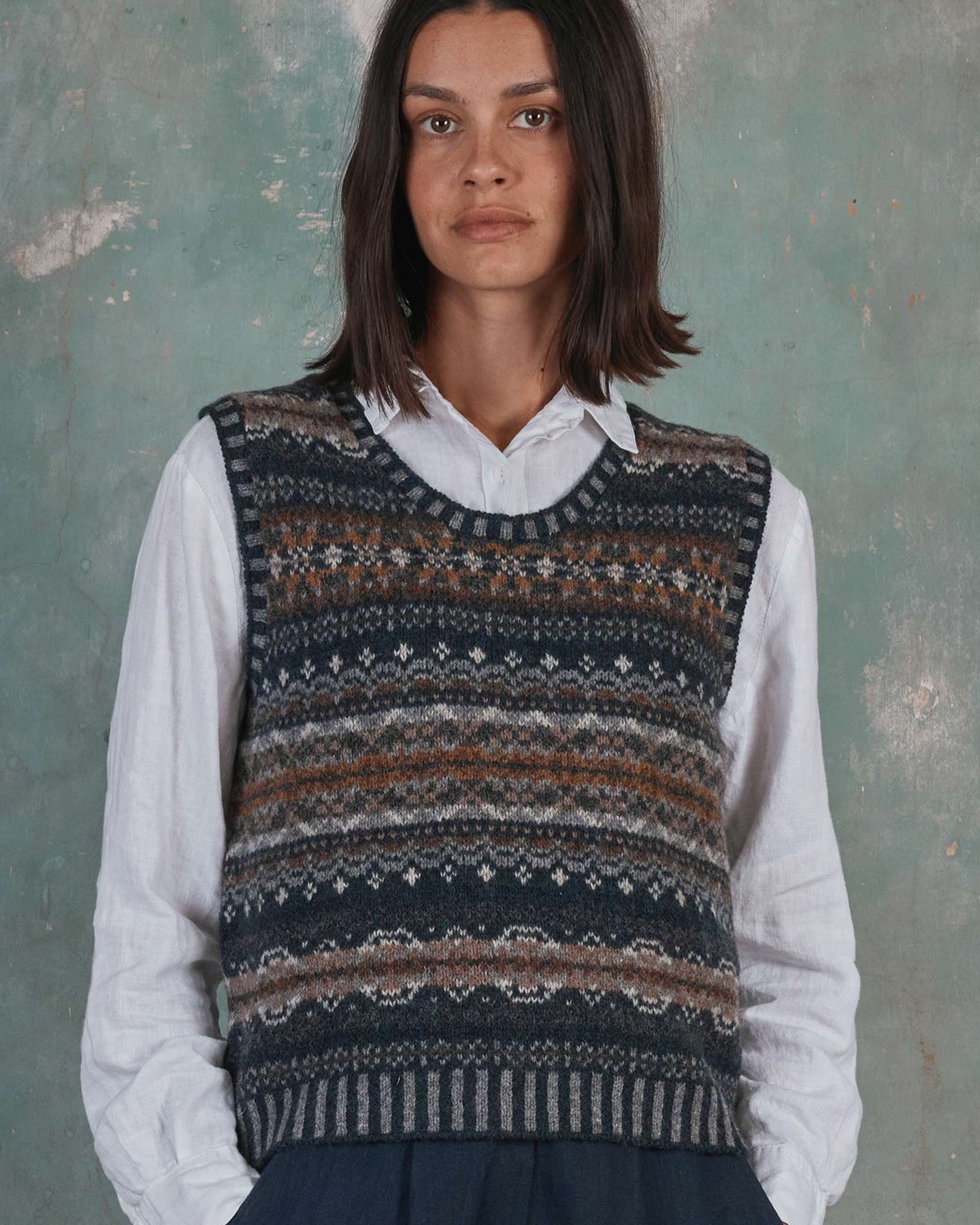 Fair Isle Vest in Caithness Shetland Wool